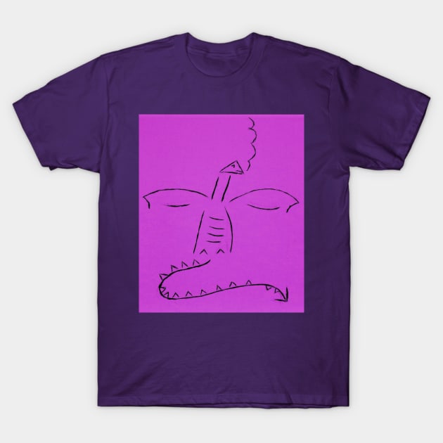 Stick Dragon P T-Shirt by Zenanigans